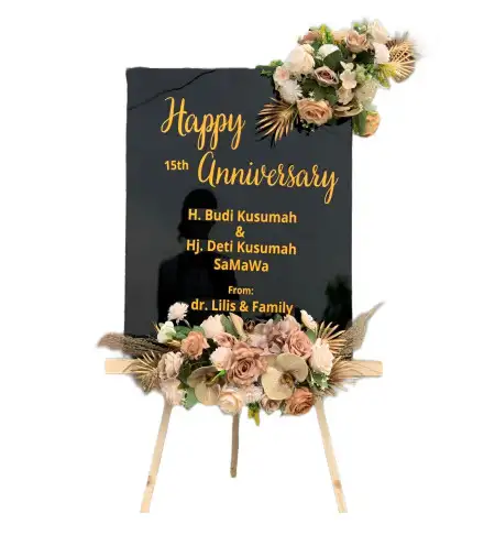 Papan Bunga Akrilik Klinting